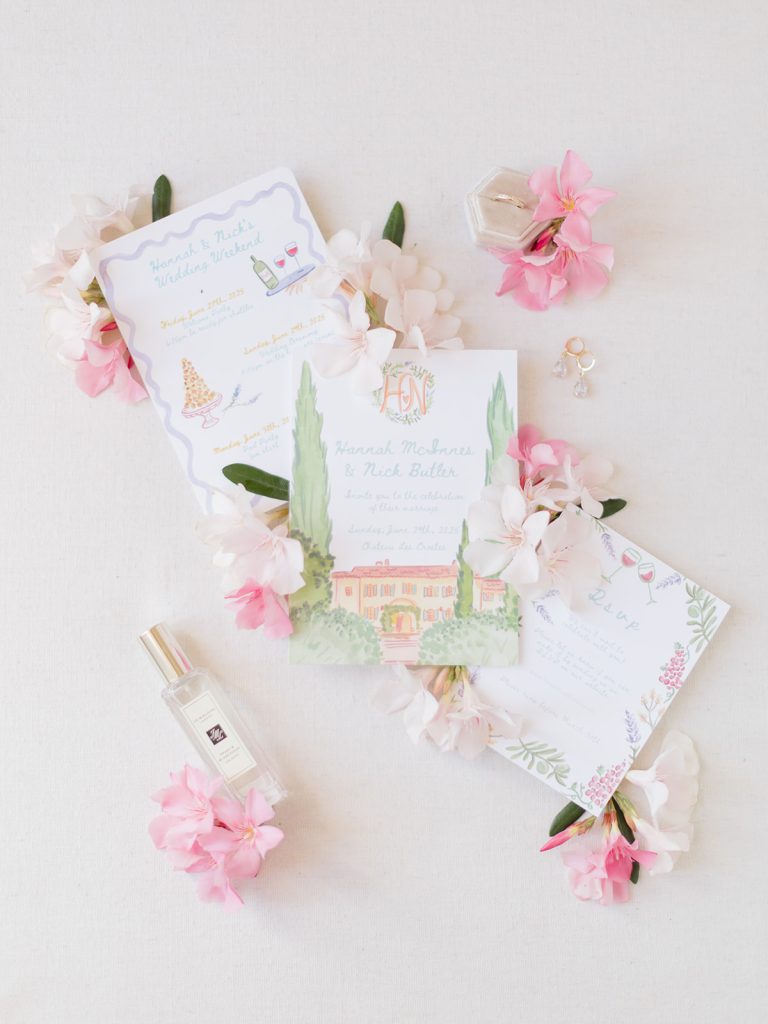 Flatlay mariage