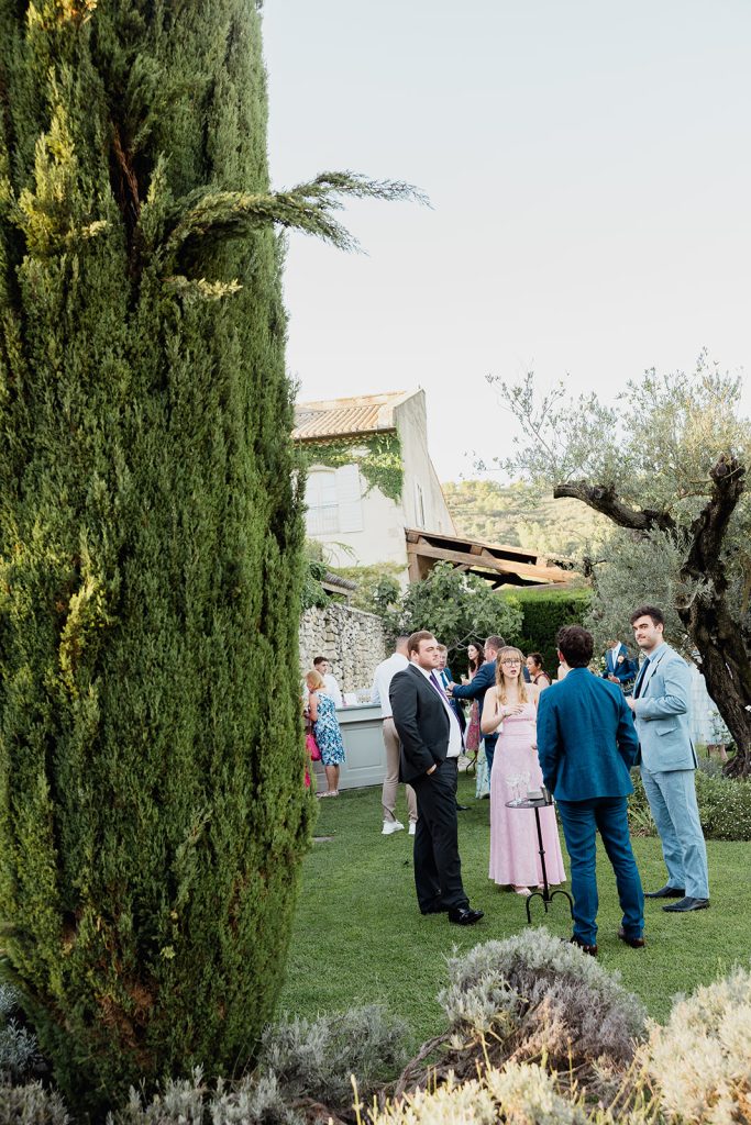 Cocktail de mariage en Provence