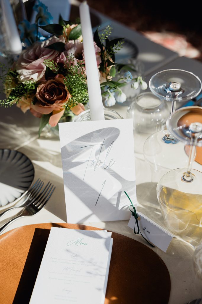 Carterie de table mariage