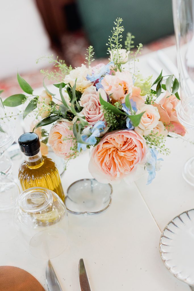 Centre de table mariage pastel