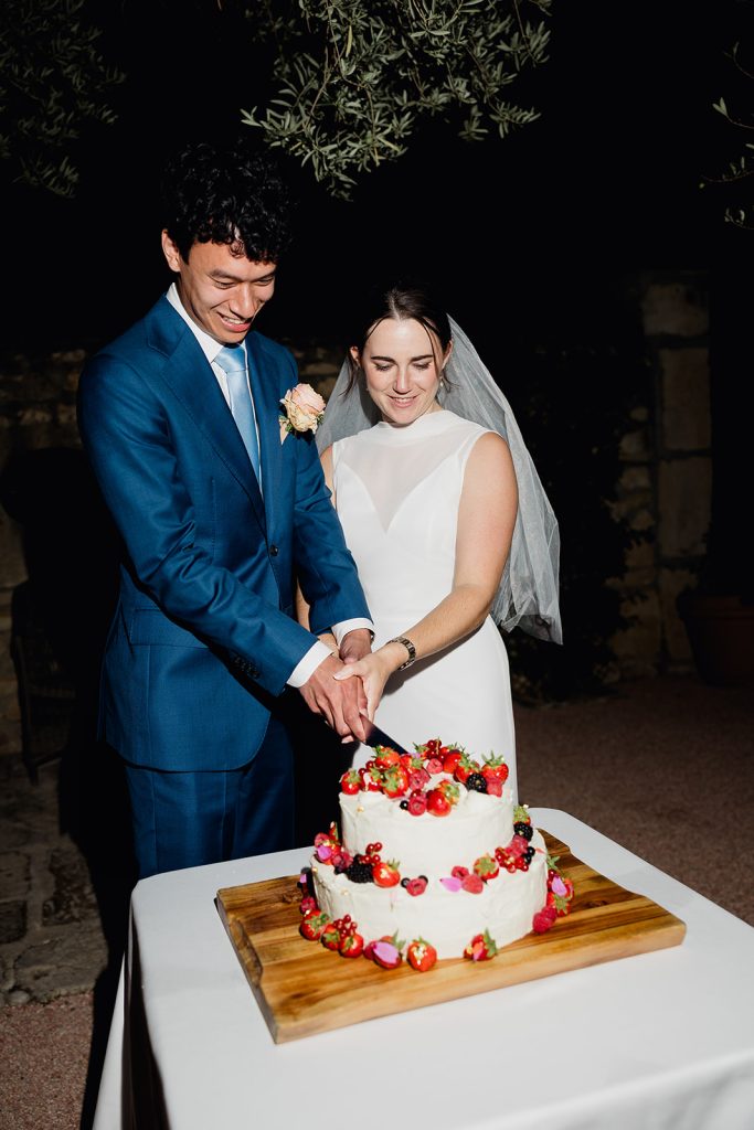 Gâteau de mariage fruit rouge