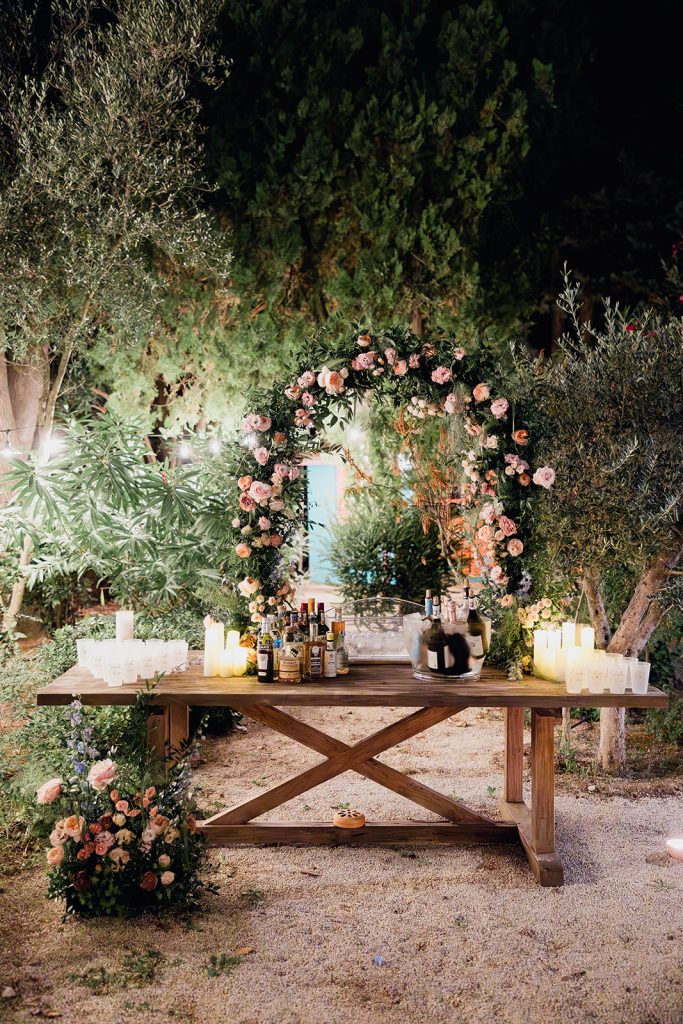 Bar mariage dans les Alpilles