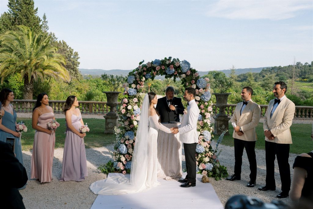 Wedding ceremony in Provence