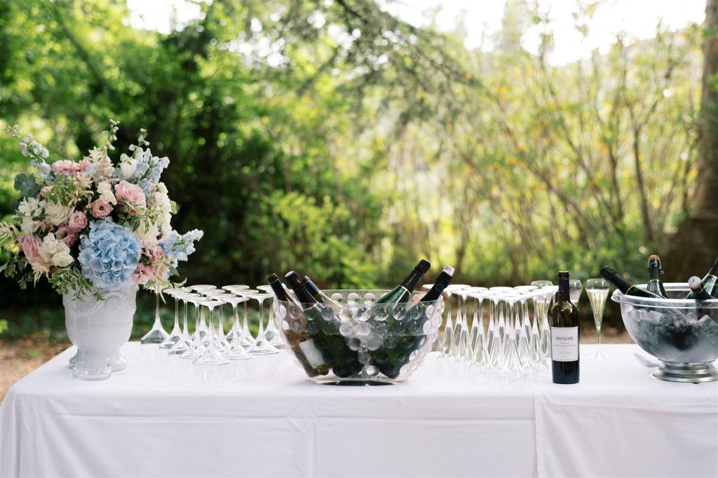 Bar à champagne mariage