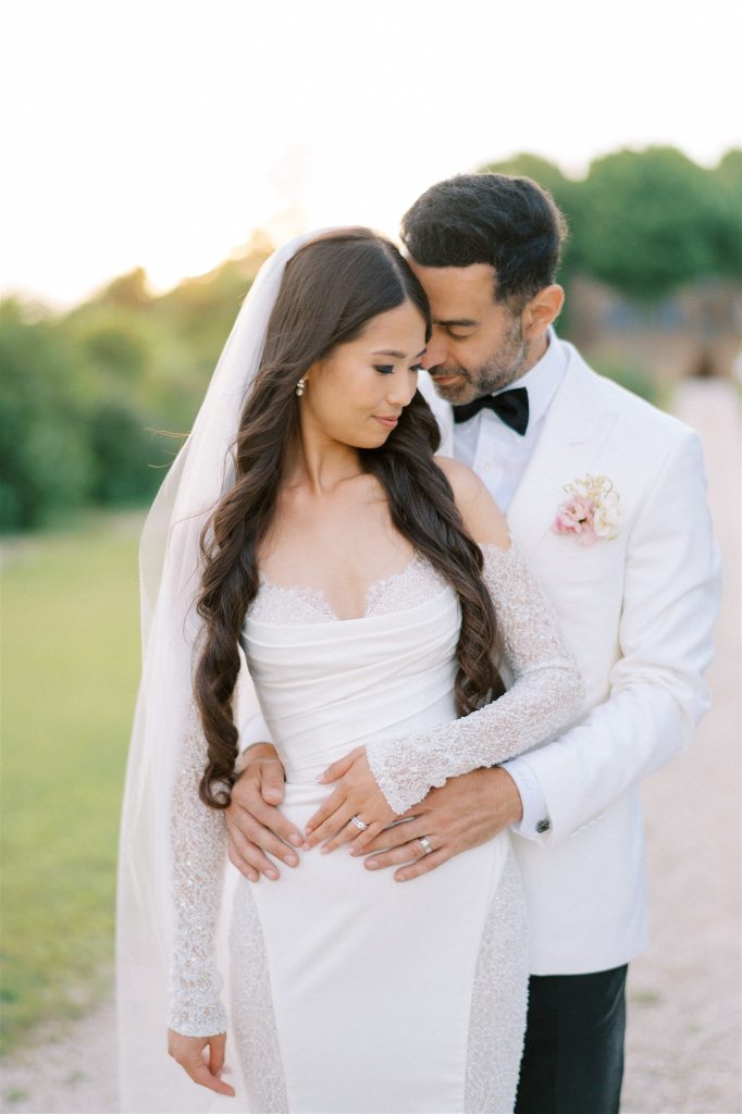 Photo de mariage romantique