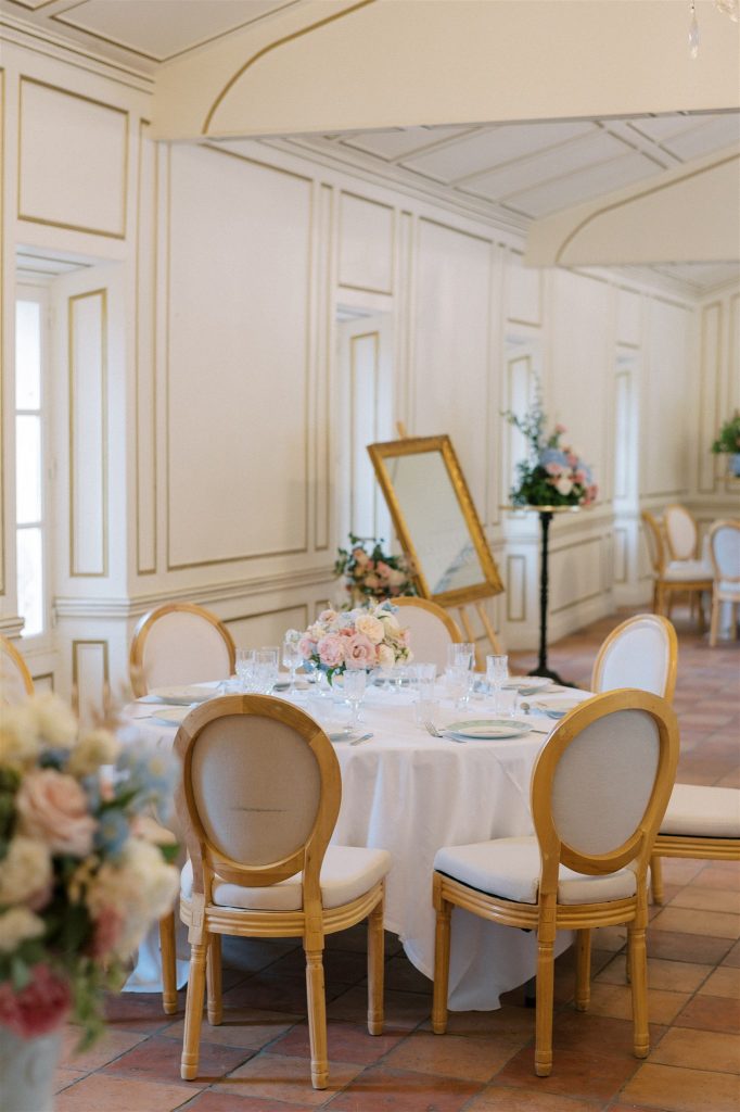 Elegant mobilier mariage
